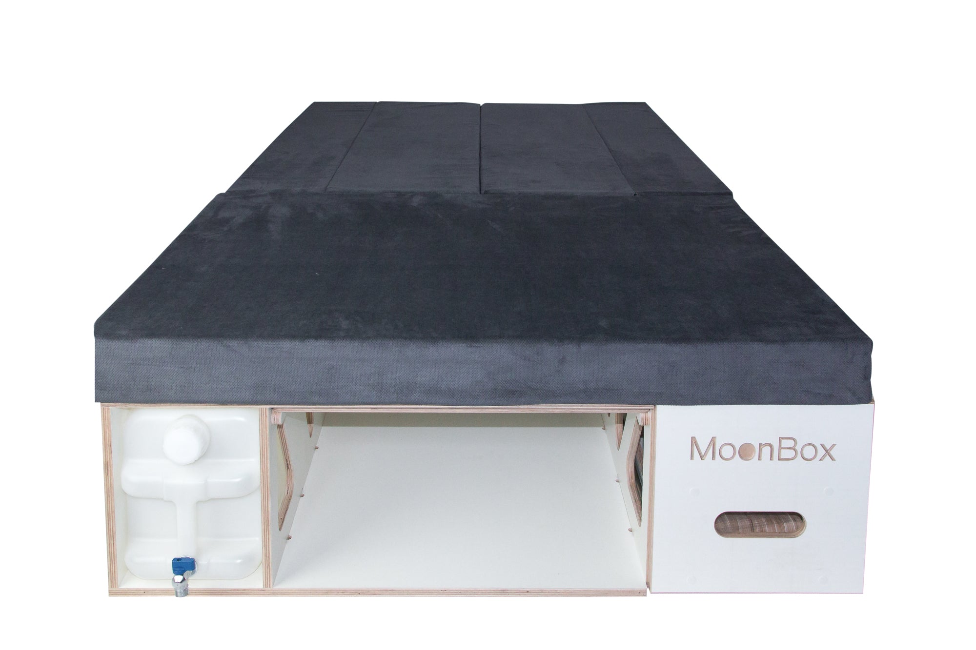 Moonbox Campingbox mit Tisch Van/Bus 119cm Weiß